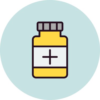 Uyuşturucu. Web simgesi basit illüstrasyon