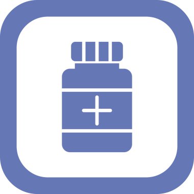 Uyuşturucu. Web simgesi basit illüstrasyon