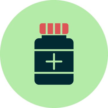 Uyuşturucu. Web simgesi basit illüstrasyon