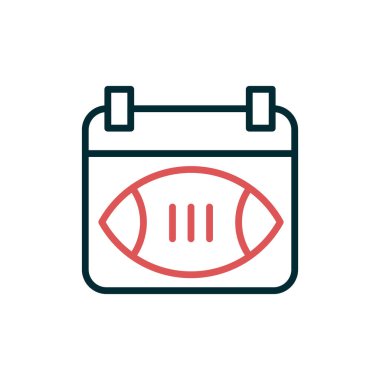 Takvim çizgisi simgesi. vektör illüstrasyonu