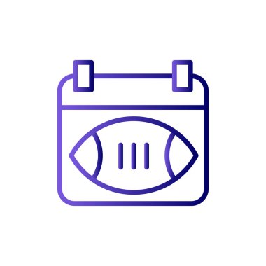 Takvim çizgisi simgesi. vektör illüstrasyonu