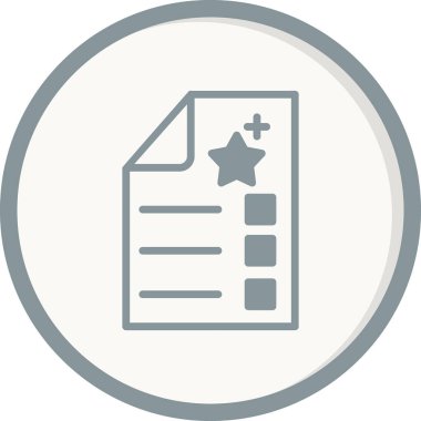 Sınav simgesi, vektör illüstrasyonu