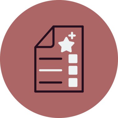 Sınav simgesi, vektör illüstrasyonu