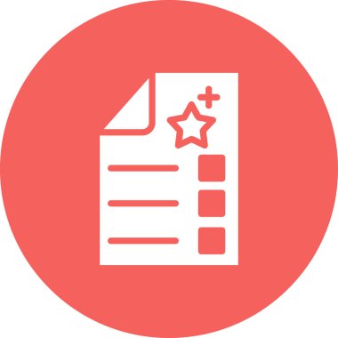 Sınav simgesi, vektör illüstrasyonu