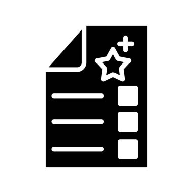 Sınav simgesi, vektör illüstrasyonu