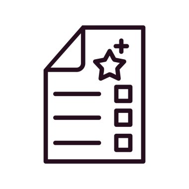 Sınav simgesi, vektör illüstrasyonu