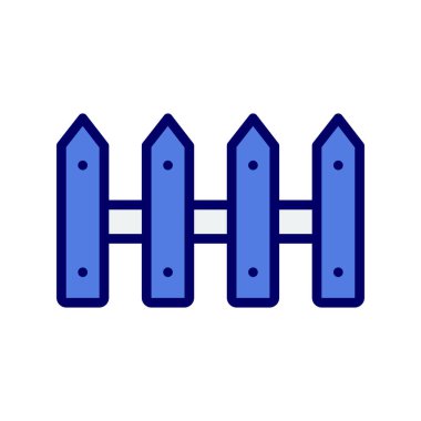 Çit. Web simgesi vektör illüstrasyonu