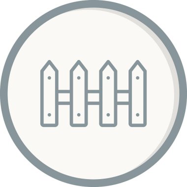 Çit. Web simgesi vektör illüstrasyonu