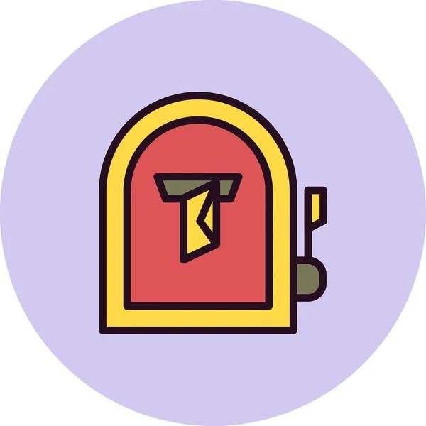 Mailbox Icon Vector Illustration —  Vetores de Stock