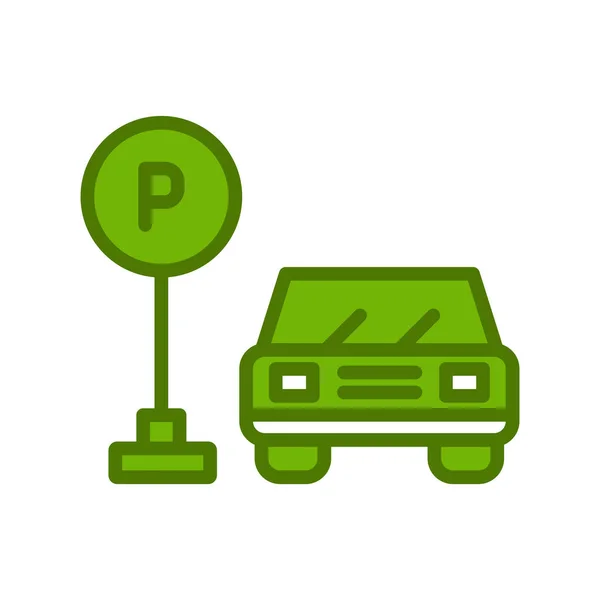 Green Car Dollar Symbol Vector Illustration Design — Stock Vector