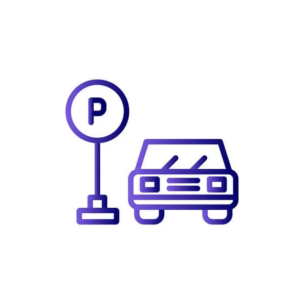 Parking Icon Vector Illustration — Stock Vector