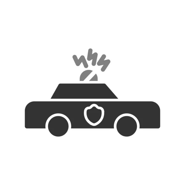 Patrol Car Icon Vector Illustration — Stock Vector