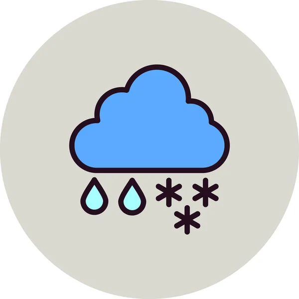 Wetter Web Symbol Einfache Illustration — Stockvektor