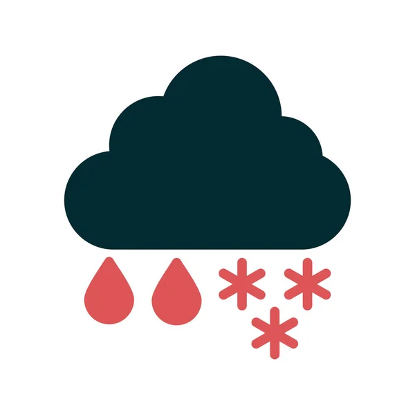 Wettervorhersage Icon Vektor Illustration — Stockvektor