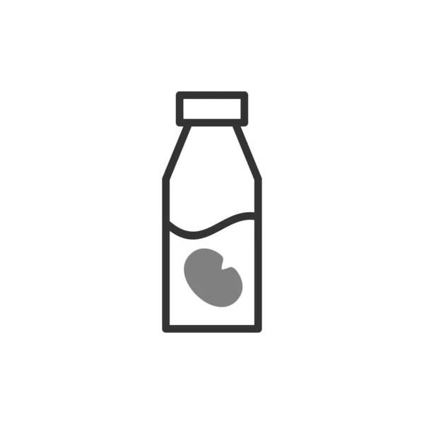 Ikona Mleka Sojowego Ilustracja Wektora — Wektor stockowy