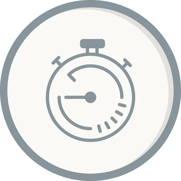 Stopwatch Ikon Lapos Vektor Illusztráció Tervezés — Stock Vector