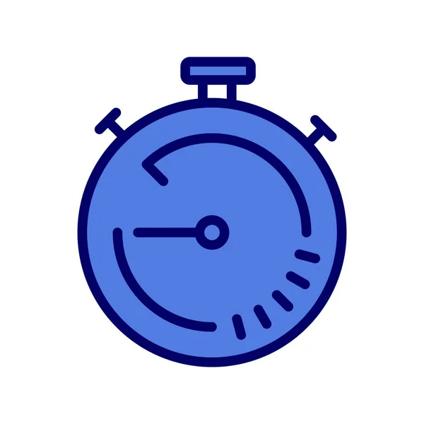 Stopwatch Icon Flat Vector Illustration Design — Vetor de Stock