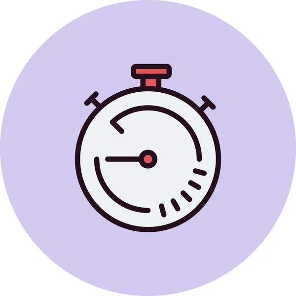 Stopwatch Icon Flat Vector Illustration Design — ストックベクタ