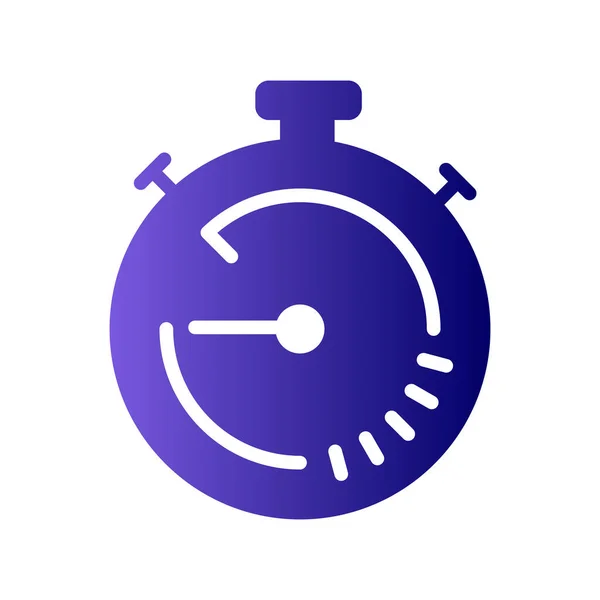 Stopwatch Icon Flat Vector Illustration Design — стоковый вектор