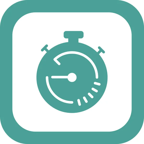 Stopwatch Icon Flat Vector Illustration Design — Vector de stock