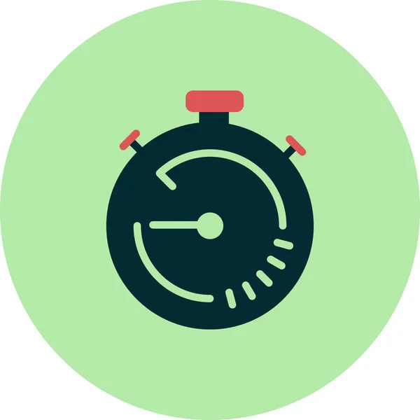 Stopwatch Icon Flat Vector Illustration Design — Vector de stock
