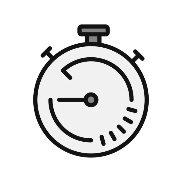 Stopwatch Icon Flat Vector Illustration Design — Stockvector