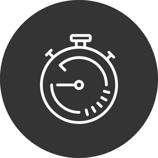 Stopwatch Icon Flat Vector Illustration Design — Vetor de Stock