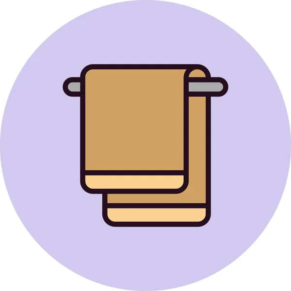 Towel Icon Vector Illustration — Stock Vector