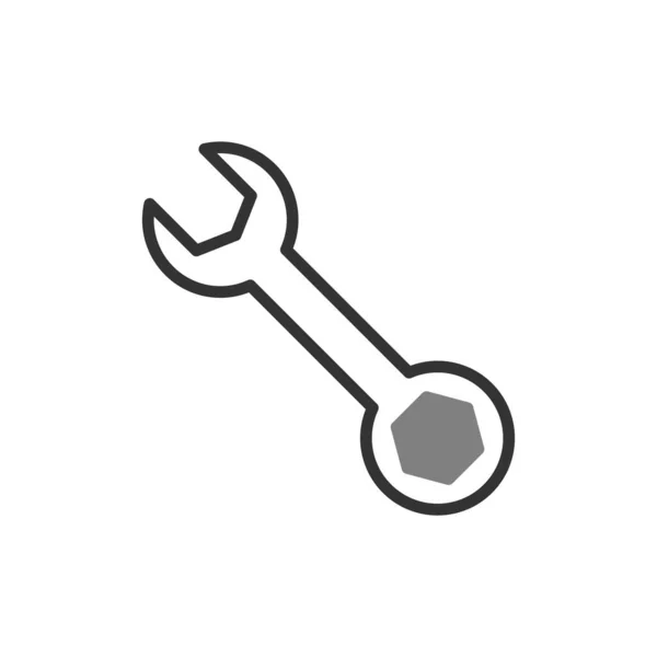 Wrench Icon Repair Service Symbol Vector Illustration — Stock Vector