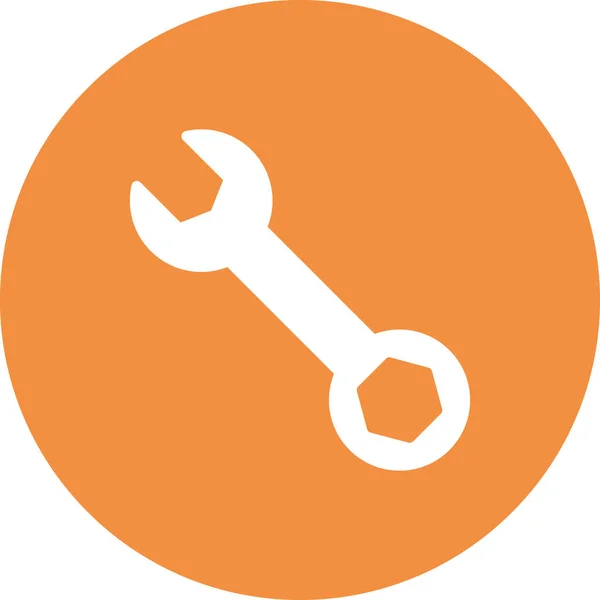 Wrench Icon Repair Service Symbol Vector Illustration — Stock Vector