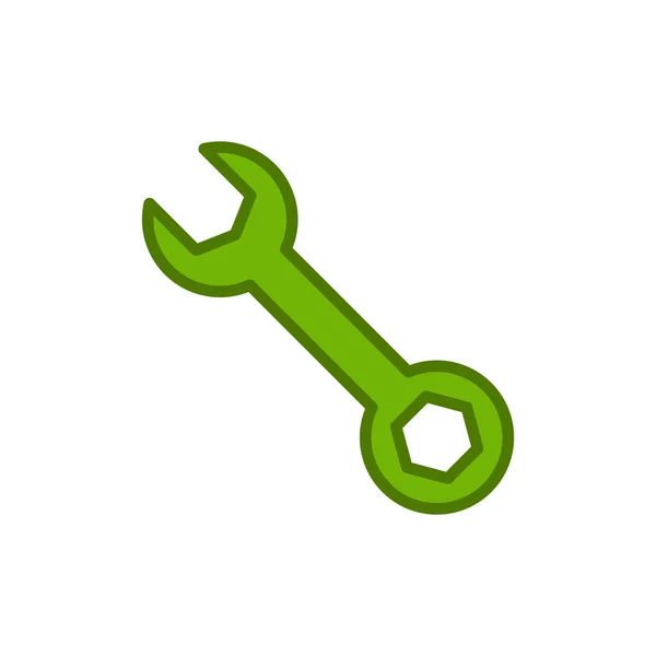 Значок Ключа Символ Служби Ремонту Векторна Ілюстрація — стоковий вектор