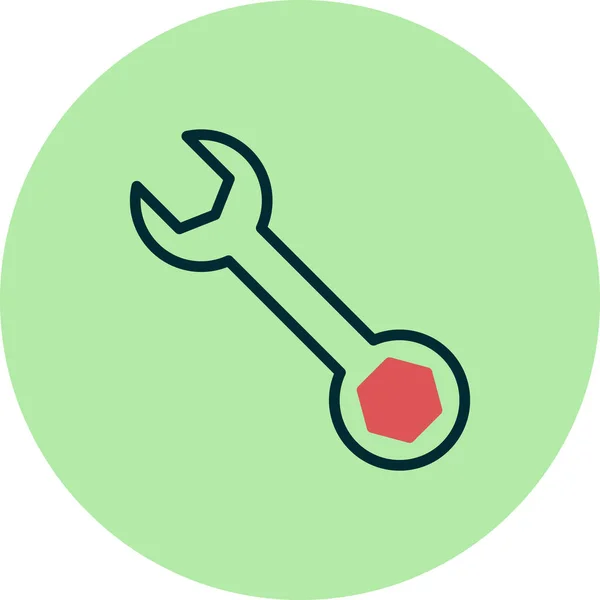 Wrench Icon Repair Service Symbol Vector Illustration — Stock Vector