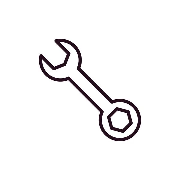 Schraubenschlüssel Symbol Reparaturservice Symbol Vektorillustration — Stockvektor