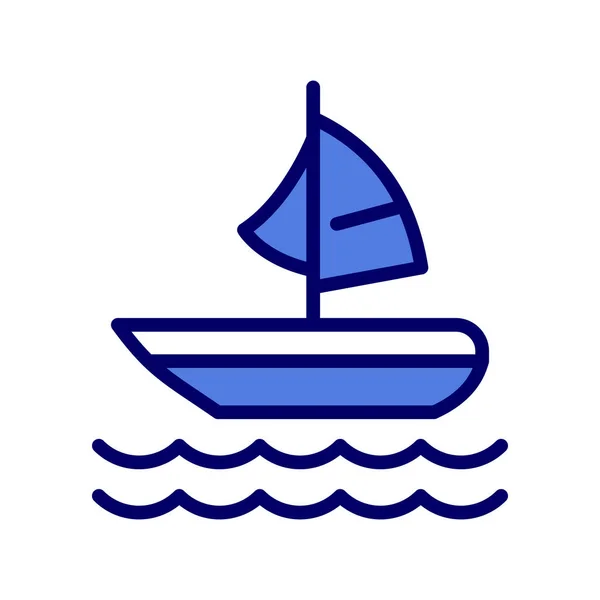 Boat Icon Vector Illustration — Vetor de Stock