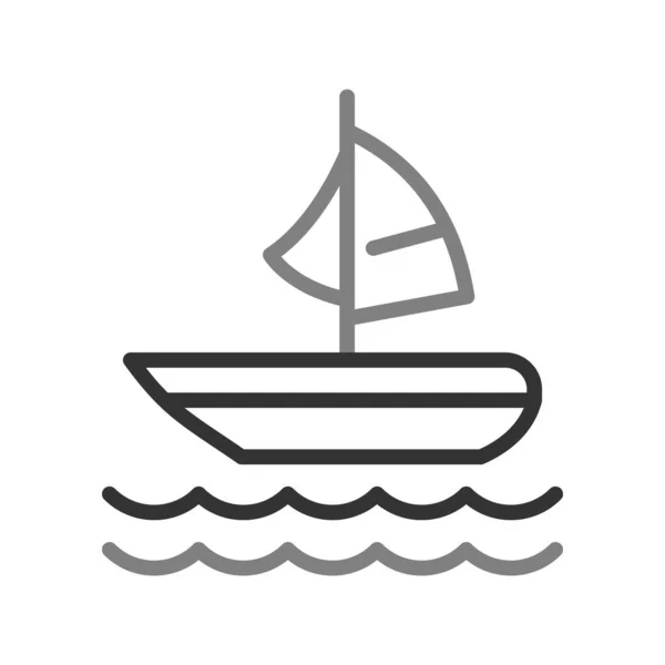 Boat Icon Vector Illustration — Vetor de Stock