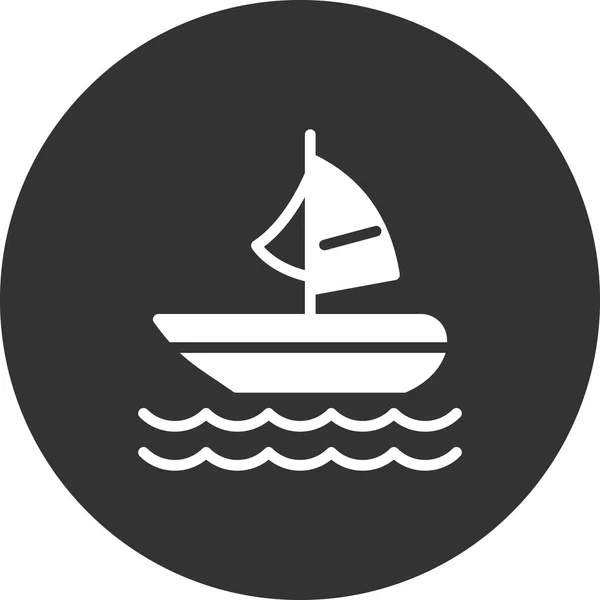 Boat Icon Vector Illustration — Stock Vector