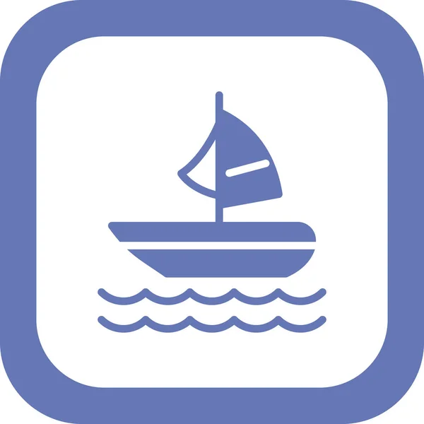 Boat Icon Vector Illustration — Image vectorielle