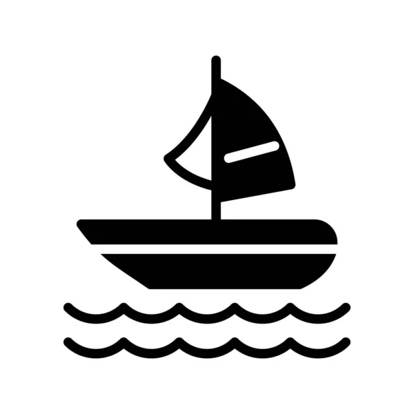 Boat Icon Vector Illustration — ストックベクタ