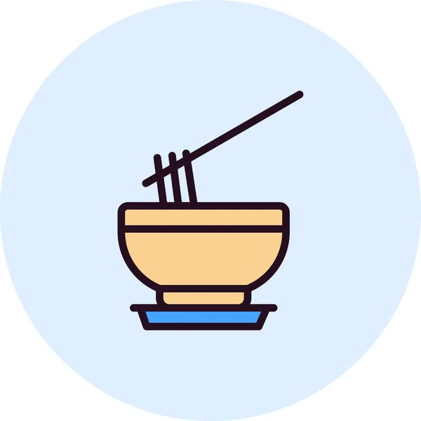 Bowls Icon Vector Illustration — стоковый вектор