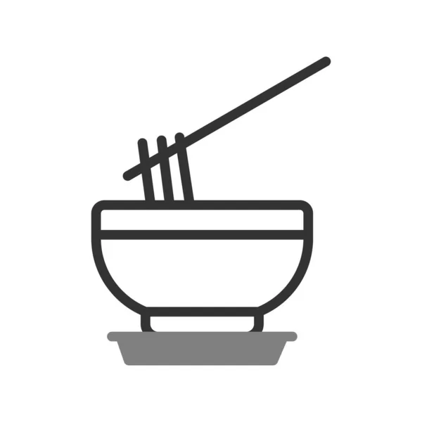 Bowls Icon Vector Illustration — Vettoriale Stock