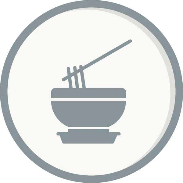 Bowls Icon Vector Illustration — Vetor de Stock