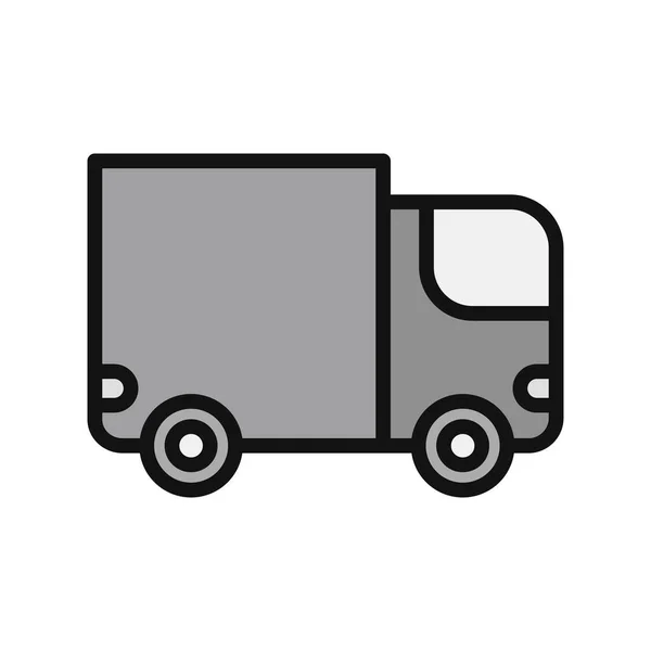 Camión Reparto Icono Web Vector Ilustración — Vector de stock