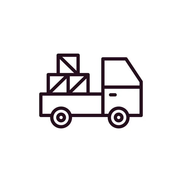Delivery Truck Icon Vector Illustration — Stock Vector