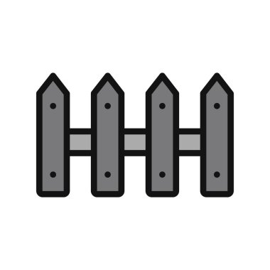 Çit. Web simgesi vektör illüstrasyonu