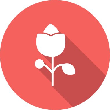 Çiçek simgesinin vektör illüstrasyonu 