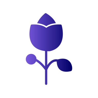 Çiçek simgesinin vektör illüstrasyonu 