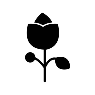 Çiçek simgesinin vektör illüstrasyonu 