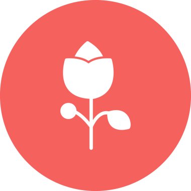 Çiçek simgesinin vektör illüstrasyonu 