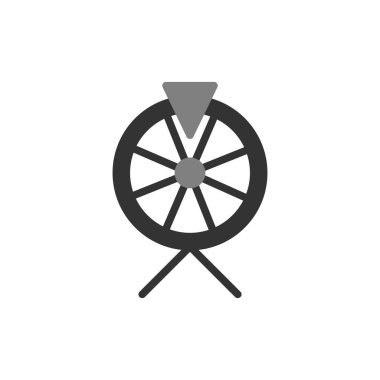 Fortune Wheel simgesi, vektör illüstrasyonu