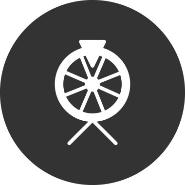 Fortune Wheel simgesi, vektör illüstrasyonu